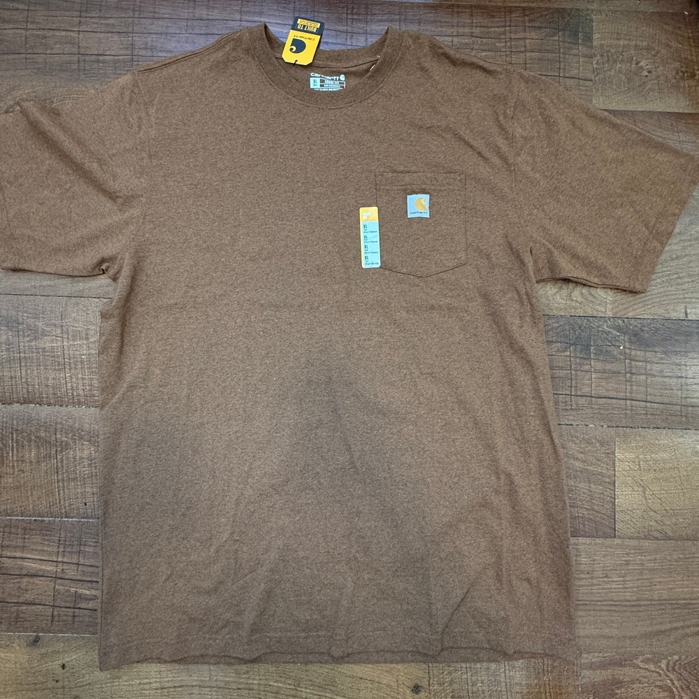 NWT Carhartt Pocket T-Shirt Mens XL Tall Loose Fit Short Sleeve Heavyweight